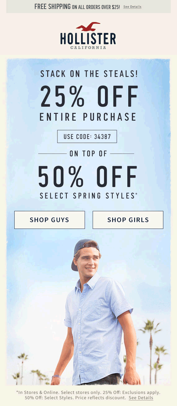 hollister promo code free delivery