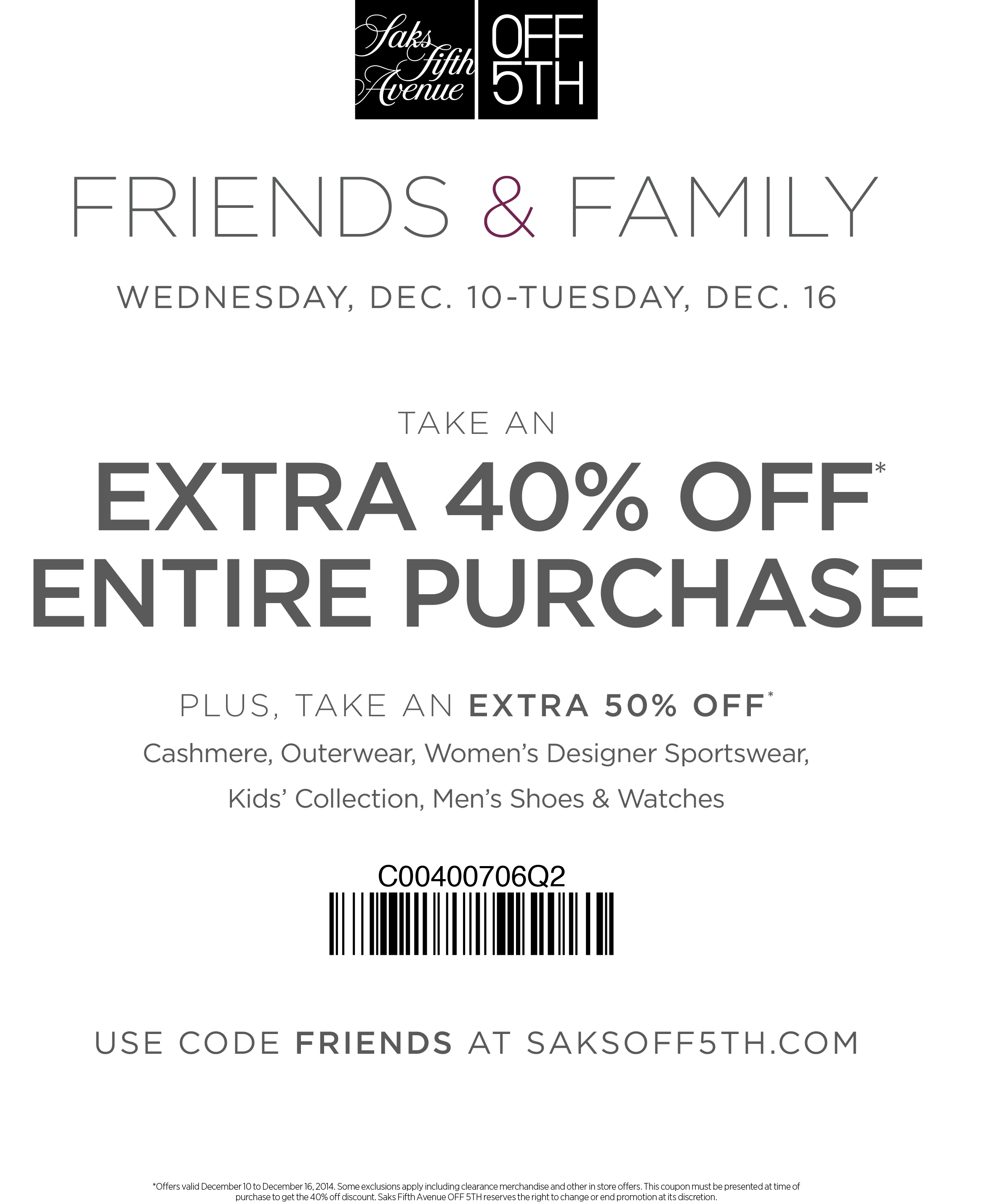 off-5th-coupons-extra-40-off-everything-at-saks-off