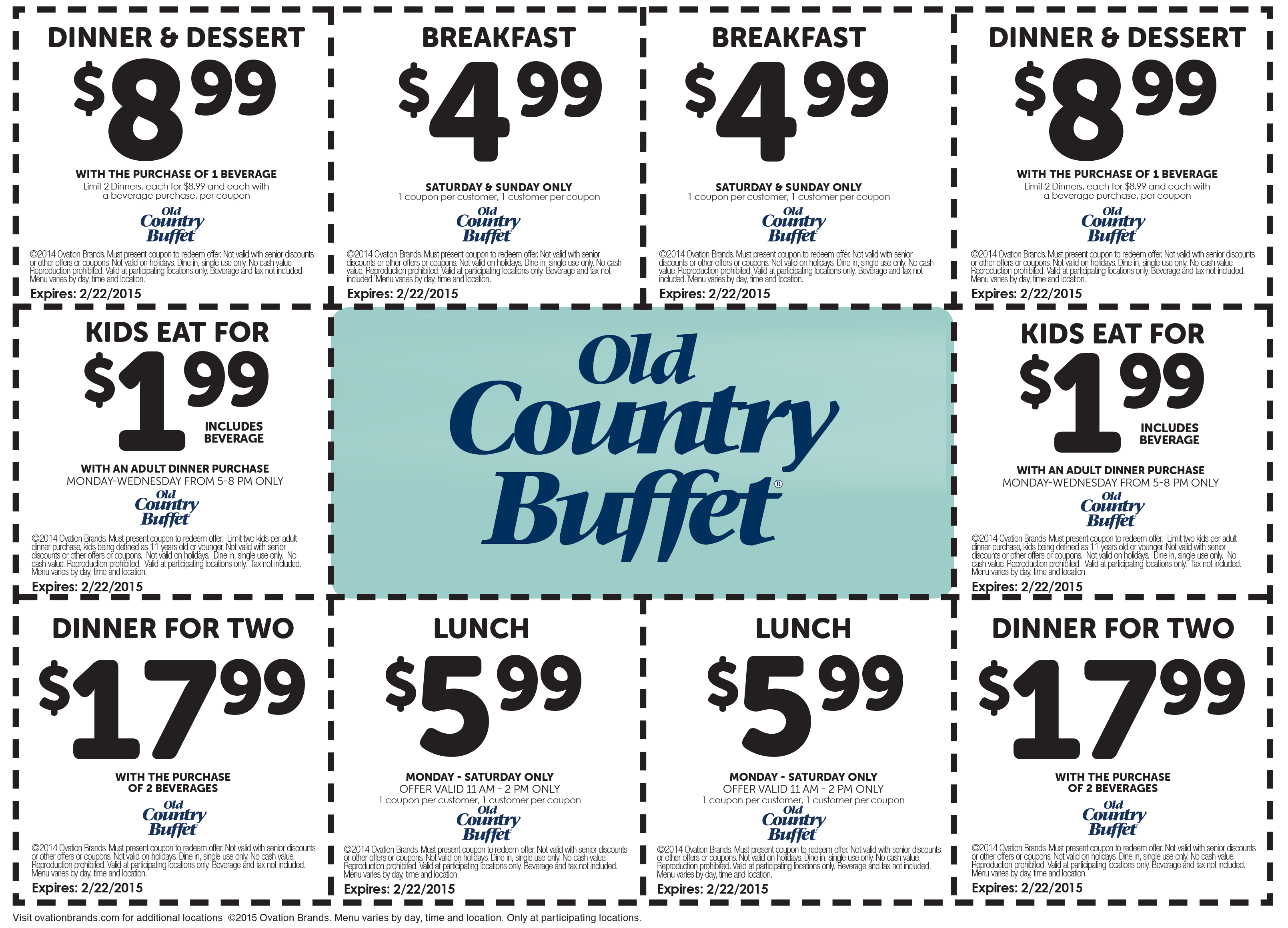 Old Country Buffet Breakfast Coupon 47