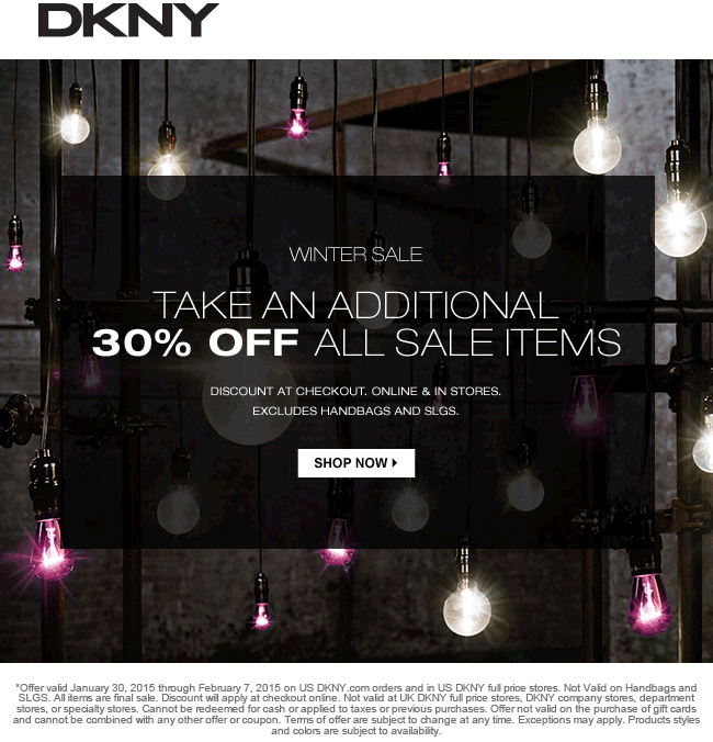 Dkny discount coupons