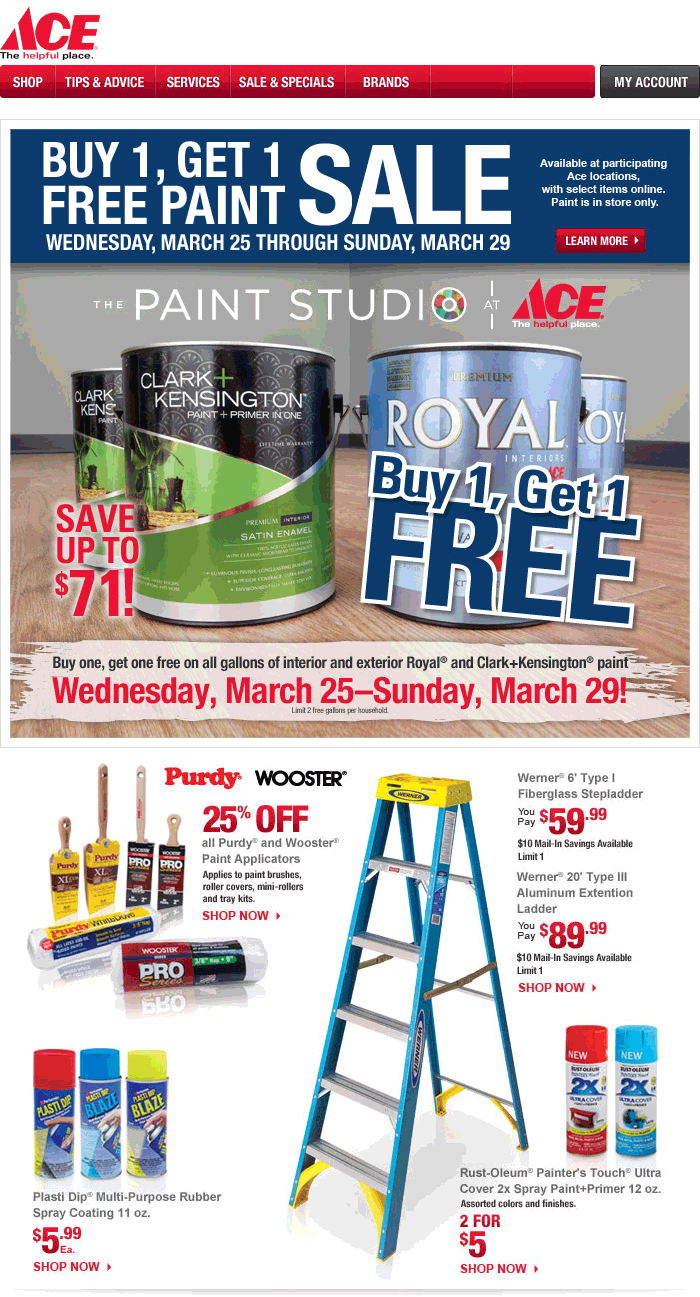 Ace Hardware Coupons 5 off 25 at Ace Hardware